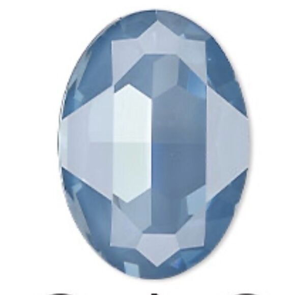 Handcrafted bracelet with denim blue Swarovski crystal - Picture 5 of 5